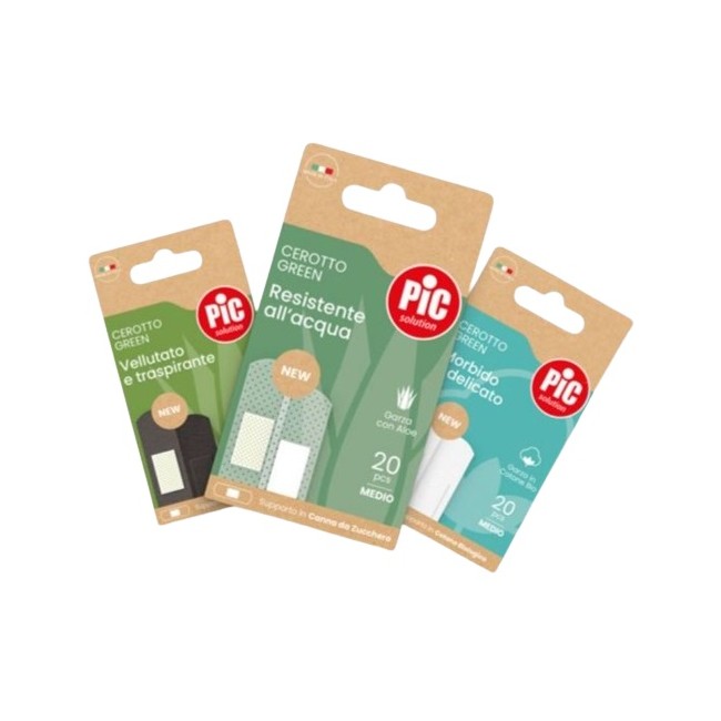 Pikdare Cerotto Pic Green Bambu' Aloe Sterile 7,5x10 Cm 5 Pezzi