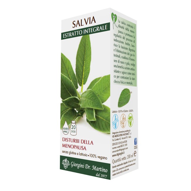 Dr. Giorgini Salvia Estratto Integrale 200 Ml Dr. Giorgini Salvia Estratto Integrale 200 Ml