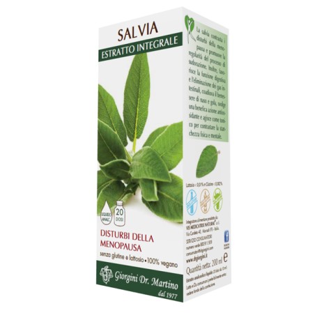 Dr. Giorgini Salvia Estratto Integrale 200 Ml Dr. Giorgini Salvia Estratto Integrale 200 Ml
