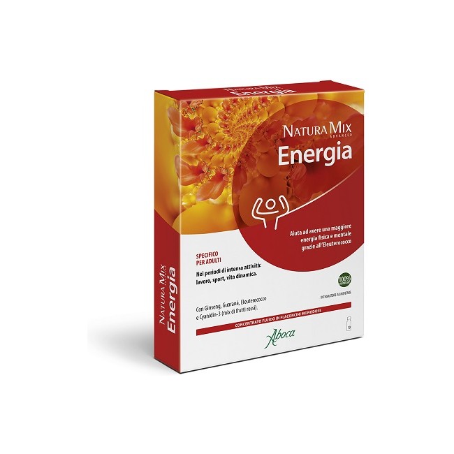 Aboca Natura Mix Advanced Energia 10 Flaconcini Da 15 G