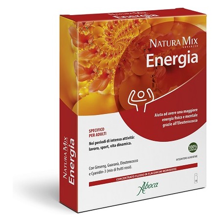 Aboca Natura Mix Advanced Energia 10 Flaconcini Da 15 G