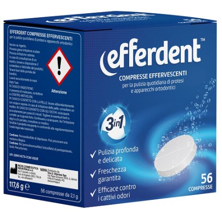 INCOS COSMETICA INDUSTRIALE Sr Efferdent 56 Compresse Effervescenti INCOS COSMETICA INDUSTRIALE Sr Efferdent 56 Compresse Effervescenti