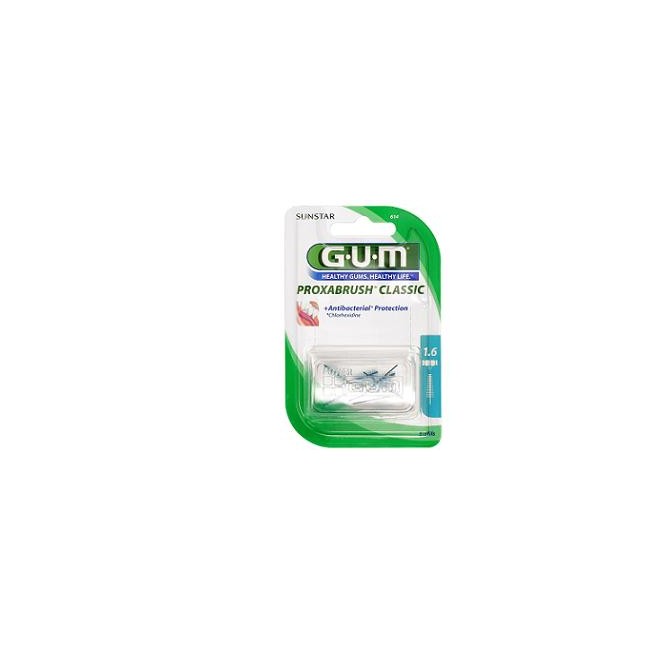 Gum Proxabrush Classic 614 Scovolino Interdentale 8 Pezzi Gum Proxabrush Classic 614 Scovolino Interdentale 8 Pezzi