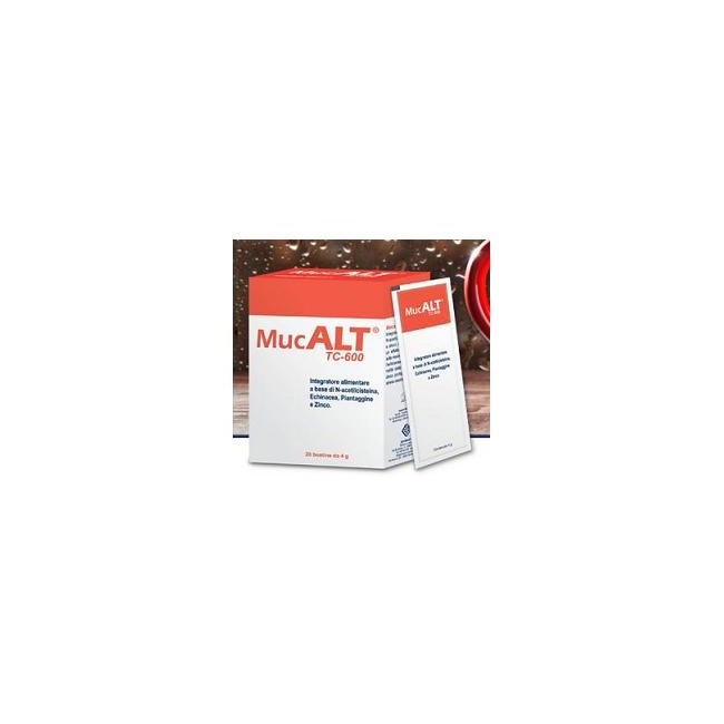 DDFarma Mucalt Tc-600 20 Buste 4 G DDFarma Mucalt Tc-600 20 Buste 4 G