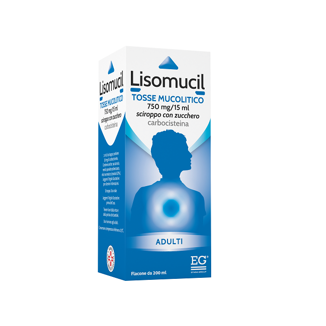 Lisomucil Tosse Mucolitico Sciroppo 750 mg/15 ml