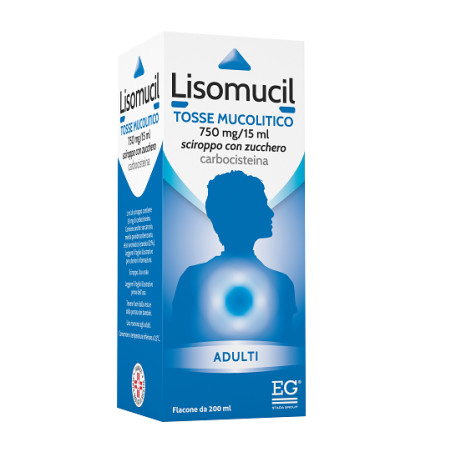 Lisomucil Tosse Mucolitico Sciroppo 750 mg/15 ml Lisomucil Tosse Mucolitico Sciroppo 750 mg/15 ml