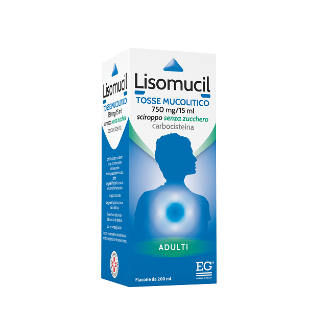 Lisomucil 750 mg/15 ml Sciroppo mucolitico per tosse