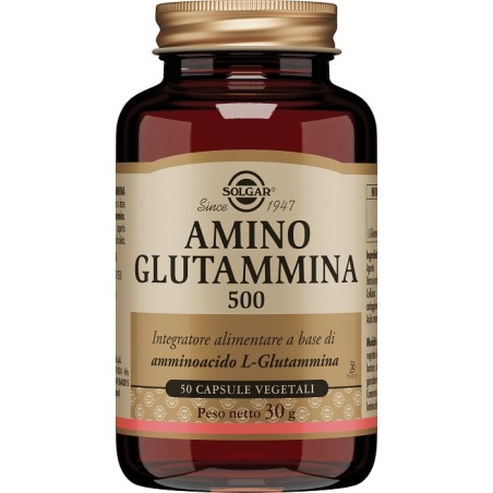 Solgar Amino Glutammina 500 50 Capsule Vegetali