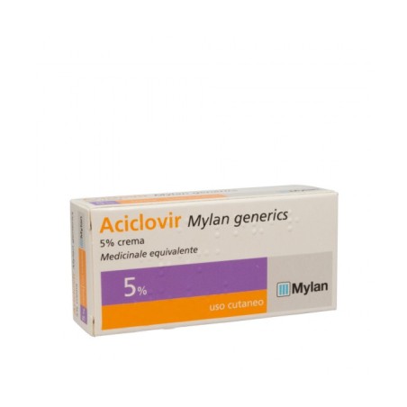 Viatris Aciclovir Mylan Generics 5% Crema Medicinale Equivalente Viatris Aciclovir Mylan Generics 5% Crema Medicinale Equivalente