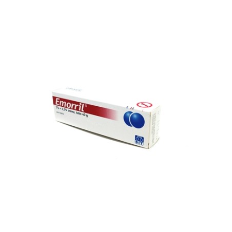 Emorril 10 mg/g + 15 mg/g crema rettale 1% + 1,5% crema tubo 40 g Emorril 10 mg/g + 15 mg/g crema rettale 1% + 1,5% crema tubo 40 g