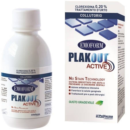 Polifarma Emoform Plak Out Active Clorexidina 0,20% Collutorio 200 Ml