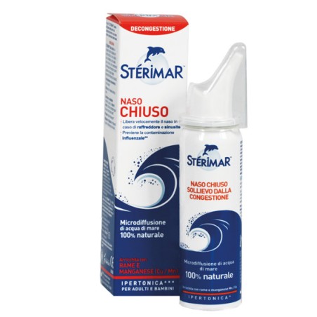 Laboratori Baldacci Sterimar Ipertonico Naso Chiuso Rame E Manganese Spray 50 Ml