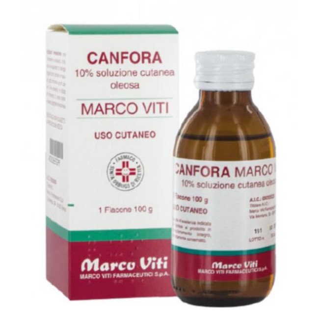 Canfora Marco Viti 10 % Soluzione Cutanea Idroalcolica Canfora Marco Viti 10 % Soluzione Cutanea Oleosa Canfora