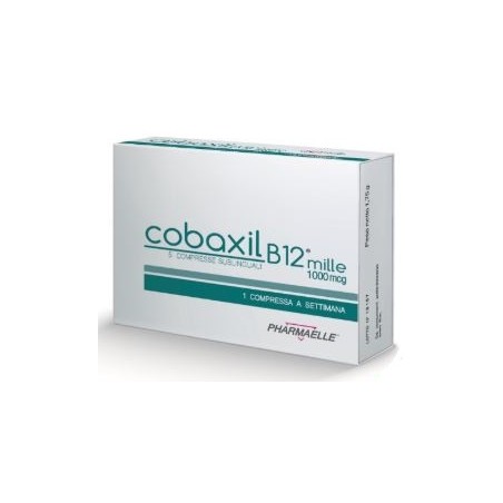 Pharmaelle Cobaxil B12 1000 Mcg 5 Compresse Sublinguali Pharmaelle Cobaxil B12 1000 Mcg 5 Compresse Sublinguali