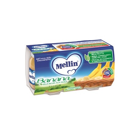 Mellin omogeneizzato banana 100 g 2 pezzi