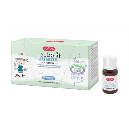 Buona Lactobif Junior 10 Flaconcini Da 10 Ml Buona Lactobif Junior 10 Flaconcini Da 10 Ml