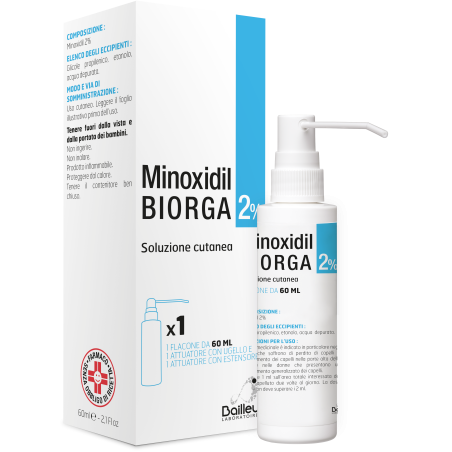 Laboratoires Bailleul Minoxidil Biorga 2%, Soluzione Cutanea Minoxidil