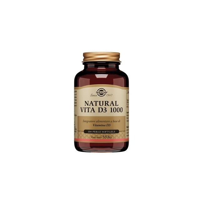 Solgar Natural Vita D3 1000 100 Perle Softgel