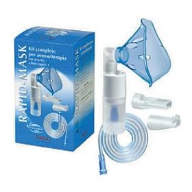 Safety Kit Completo Prontex Rapid Mask Per Aerosolterapia Con Ampolla Plastica +maschera Per Adulti +tubo Pressione +accessorio 