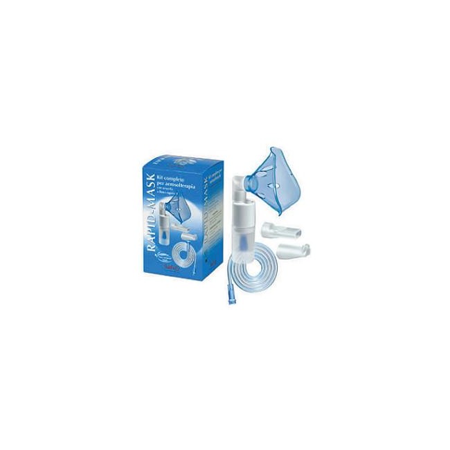 Safety Kit Completo Prontex Rapid Mask Per Aerosolterapia Con Ampolla Plastica +maschera Per Adulti +tubo Pressione +accessorio Safety Kit Completo Prontex Rapid Mask Per Aerosolterapia Con Ampolla Plastica +maschera Per Adulti +tubo Pressione +accessorio