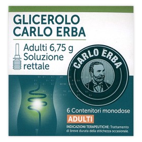 Glicerolo Carlo Erba Adulti 6 clismi da 6,75g