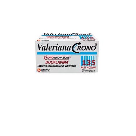 Valeriana crono 135 con duoflavina fast action 30 compresse
