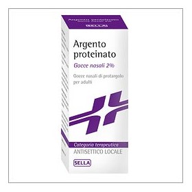Argento Proteinato Sella Bambini 0,5% Gocce Nasali E Auricolari, Soluzione Argento Proteinato Sella Adulti 1% Gocce Nasali E Au