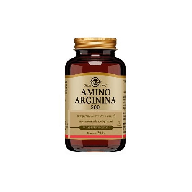 Solgar Amino Arginina 500 50 Capsule Vegetali