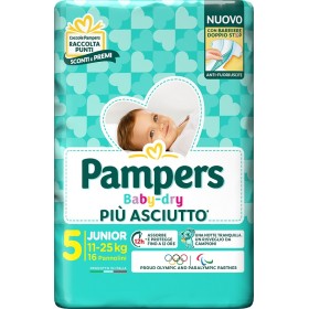 Fater Pampers Baby Dry Pannolino Downcount Junior 16 Pezzi