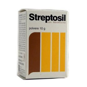 Streptosil con neomicina 99,5% + 0,5% Polvere cutanea 10 g