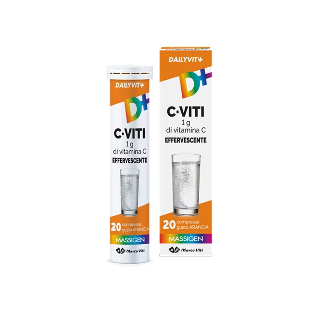 Marco Viti Dailyvit+ C Viti 1g Di Vitamina C Effervescente 20 Compresse Marco Viti Dailyvit+ C Viti 1g Di Vitamina C Effervescente 20 Compresse