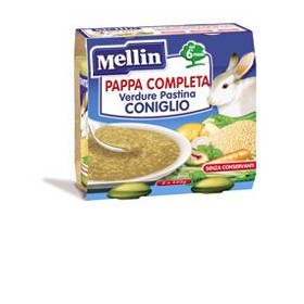 Mellin pappa completa coniglio 250 g 2 pezzi