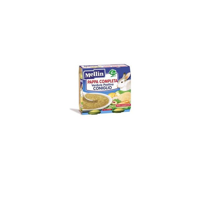 Mellin pappa completa coniglio 250 g 2 pezzi Mellin pappa completa coniglio 250 g 2 pezzi