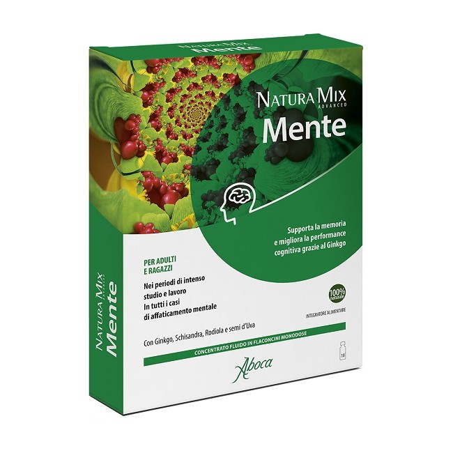 Aboca Natura Mix Advanced Mente 10 Flaconcini