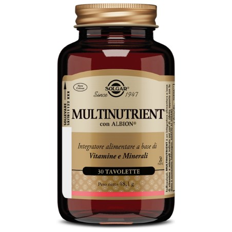 Solgar Multinutrient 30 Tavolette Solgar Multinutrient 30 Tavolette