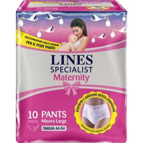 Fater Lines Specialist Maternity Mutandina Assorbente Per Perdite Post Parto Misura Large 10 Pezzi