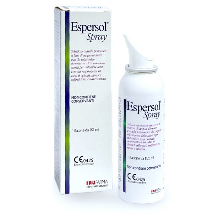 BIONATIVA Soluzione Nasale Espersol Spray Ipertonica A Base Di Acqua Di Mare E Acido Ialuronico 0,02% 100ml BIONATIVA Soluzione Nasale Espersol Spray Ipertonica A Base Di Acqua Di Mare E Acido Ialuronico 0,02% 100ml