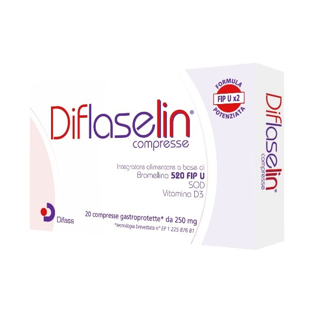 Difass International Diflaselin 20 Compresse Gastroprotette 250 Mg