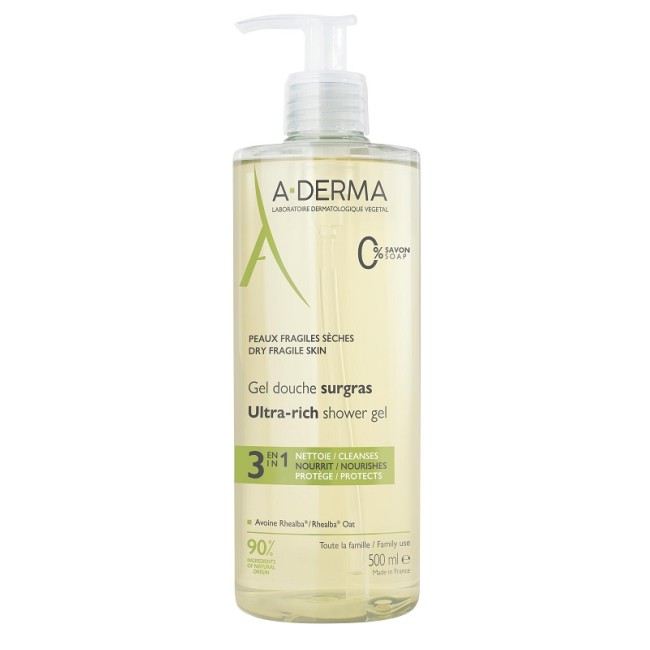A-Derma Les Indispensables Gel Doccia Surgras 500 Ml A-Derma Les Indispensables Gel Doccia Surgras 500 Ml