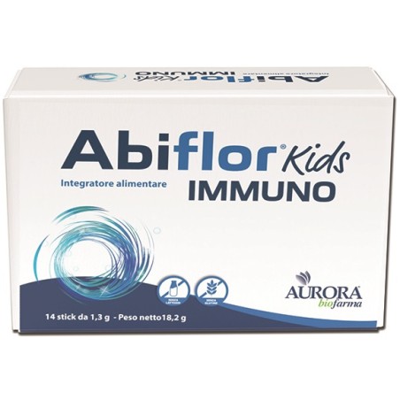 Aurora Biofarma Abiflor Kids Immuno 14 Stick Orosolubili Aurora Biofarma Abiflor Kids Immuno 14 Stick Orosolubili