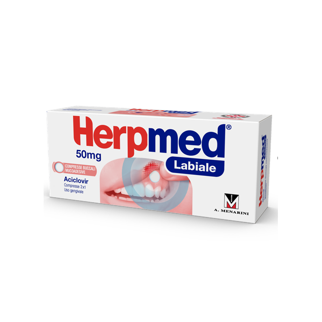 VECTANS PHARMA Herpmed Labiale 50 Mg Compresse Buccali Mucoadesive Aciclovir