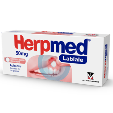 VECTANS PHARMA Herpmed Labiale 50 Mg Compresse Buccali Mucoadesive Aciclovir