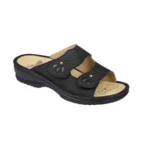 Scholl Calzatura Ortopedica Deliade Synthetic Nubuck Womens Black 38 Materiale Similnubuck Fodera Tomaia Pelle Scamosciata Sotto