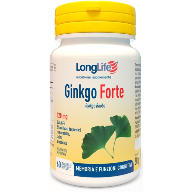 Longlife Ginkgo Forte 60 Tavolette Longlife Ginkgo Forte 60 Tavolette