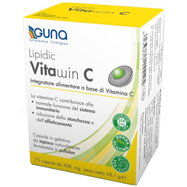 Guna Lipidic Vitawin C - Vitamina C 75 Capsule Guna Lipidic Vitawin C - Vitamina C 75 Capsule