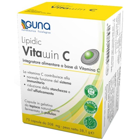 Guna Lipidic Vitawin C - Vitamina C 75 Capsule Guna Lipidic Vitawin C - Vitamina C 75 Capsule