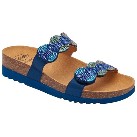 Scholl Calzatura Palmilla 2 Straps Satin+beads W Blue 40 Scholl Calzatura Palmilla 2 Straps Satin+beads W Blue 40