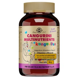 Solgar Cangurini Multinutrients Frutti Bosco 60 Tavolette Masticabili