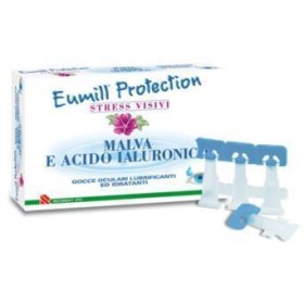 Eumill Protection Stress Visivi Gocce Oculari con Malva e Acido Ialuronico in Formato Monodose 10 Flaconcini