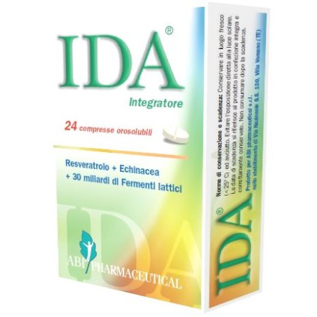 ABI Pharmaceutical Ida 24 Compresse Orosolubili Divisibili ABI Pharmaceutical Ida 24 Compresse Orosolubili Divisibili
